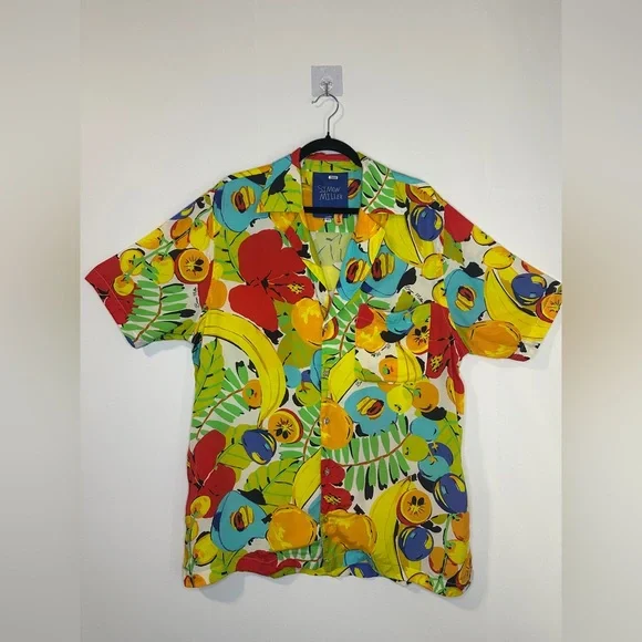 SIMON MILLER Zeem Graphic Fruit Print Shirt XL - flawed - Picture 3 of 10